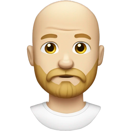 White boxer, bald, blonde bearded  emoji