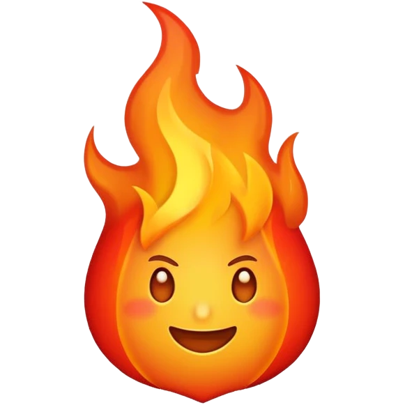 Make me a special and unique fire emoji emoji