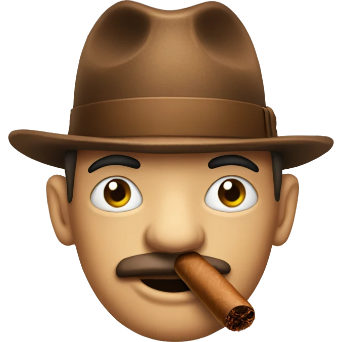 talking cigar emoji