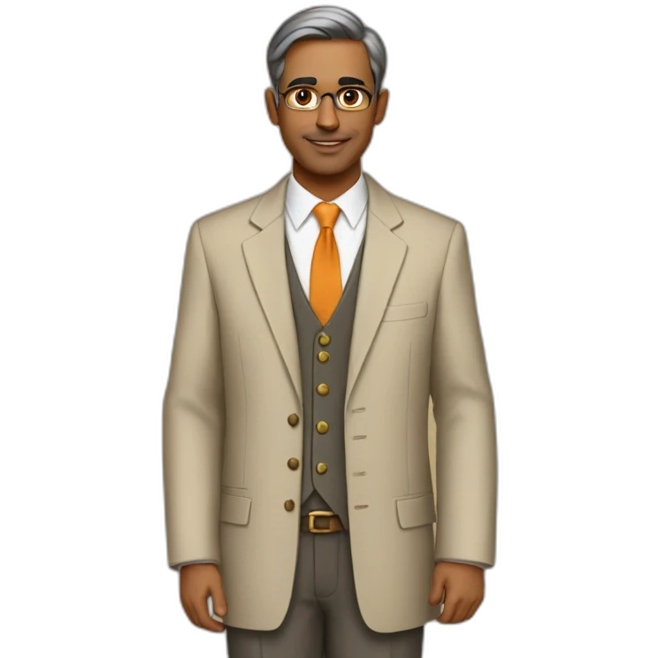 Man teacher indian attire emoji
