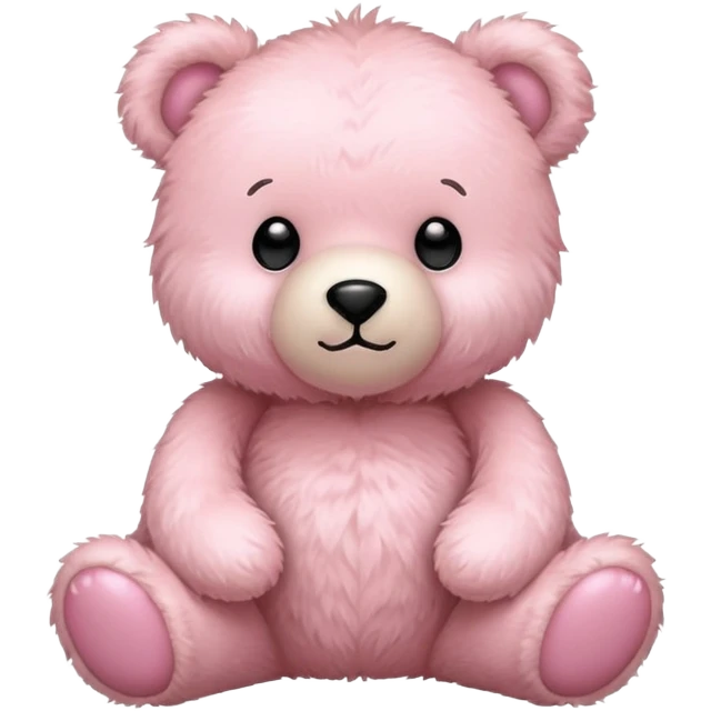 light pink teddy bear emoji