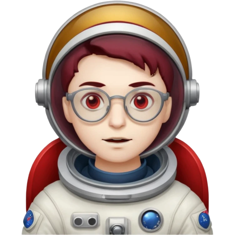 astronaut vampire with glasses emoji