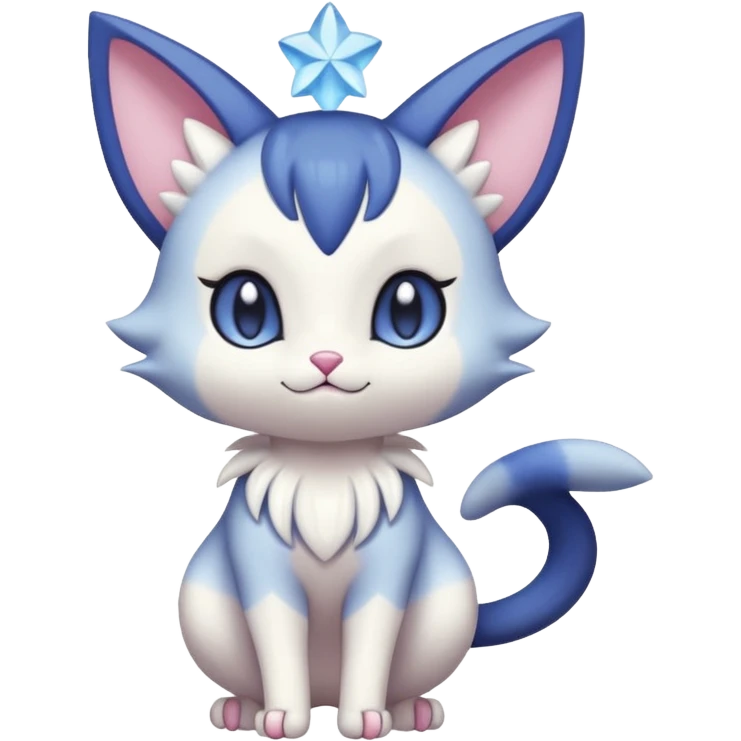 Cute Glamorous Adorable Kawaii Royal Elegant Tall Pretty Beautiful Skitty-Meowstic-Gorebyss-Pokémon (full body) emoji