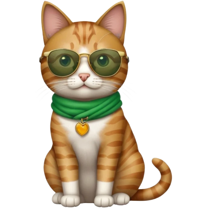 Cat wearing sunglasses emoji