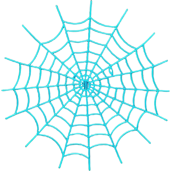 neon cobweb emoji