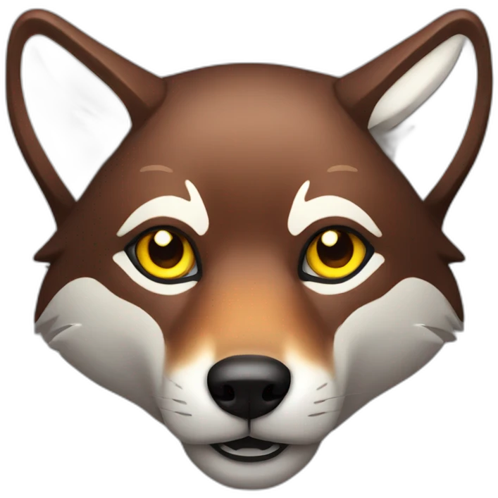 Red wolf lights emoji