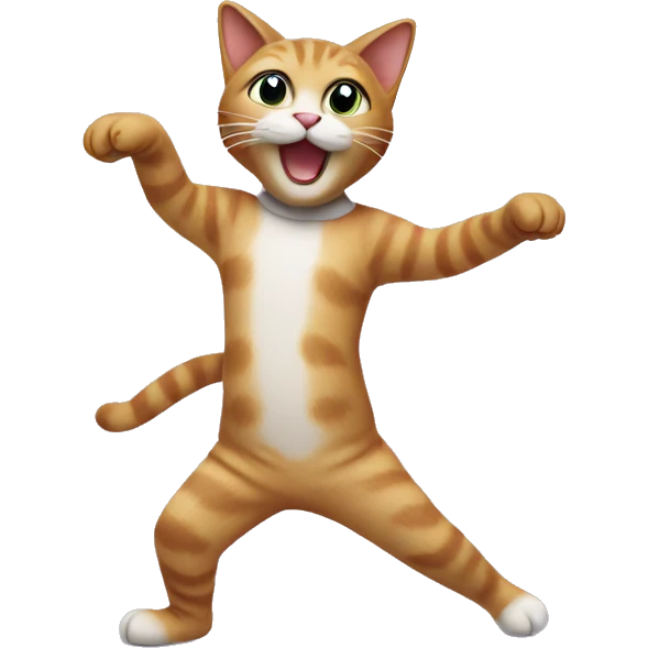 Dancing cat emoji