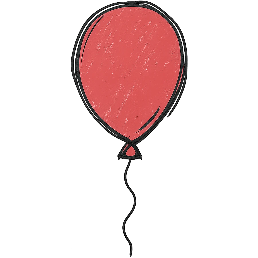 red balloon emoji