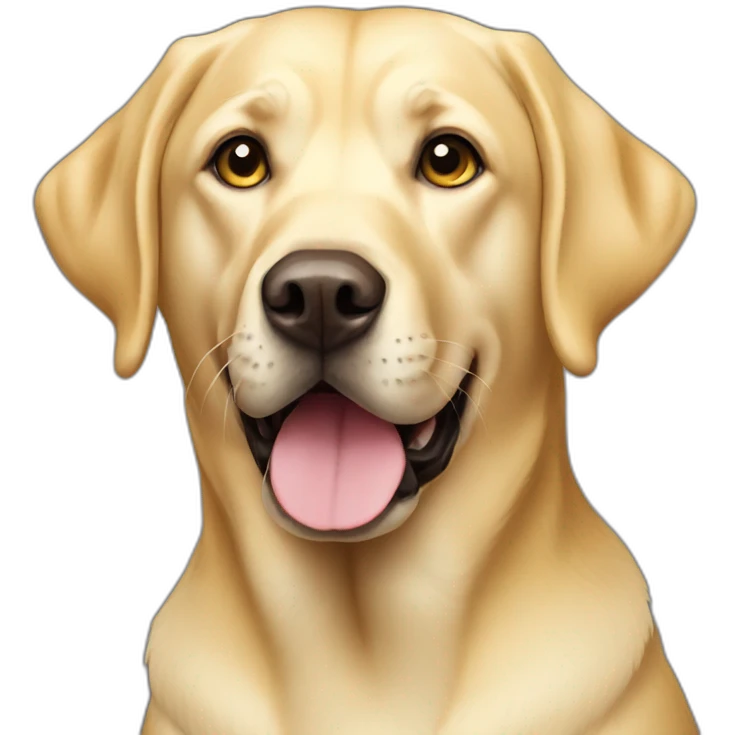 Yellow Labrador Retriever emoji