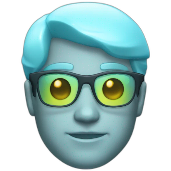 Hologram glass emoji