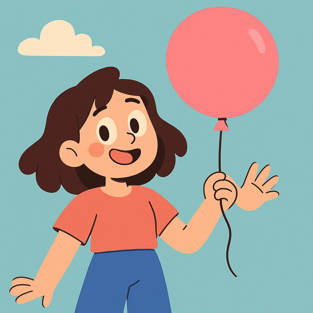 pembe balon emoji