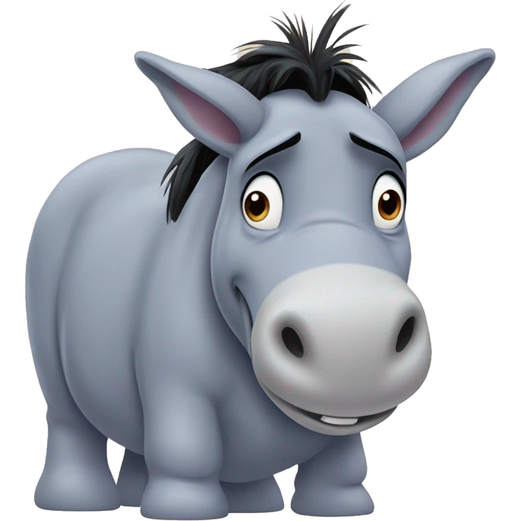 Eeyore donkey from Winnie the Pooh emoji
