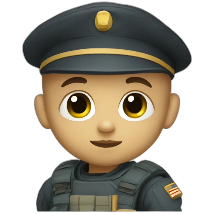 A baby helldivers 2 soldier emoji