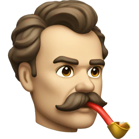 nietzsche blowing birthday blower emoji