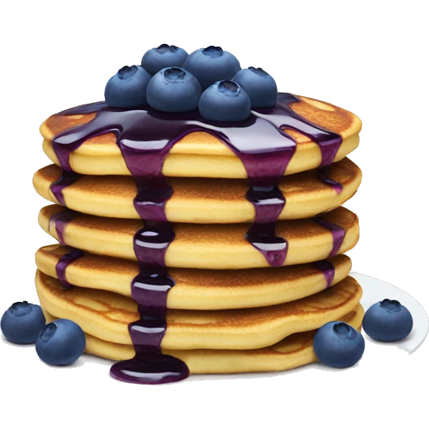 Blueberry pancakes  emoji