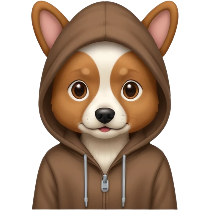 Dog, Wearing, a Hoodie emoji