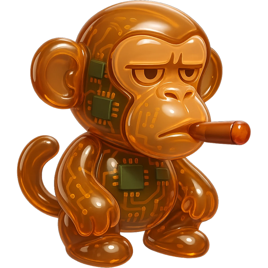 monkey with cigar emoji
