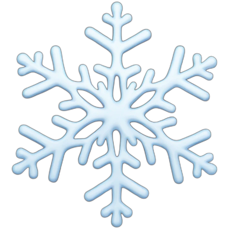 Melting snowflake emoji
