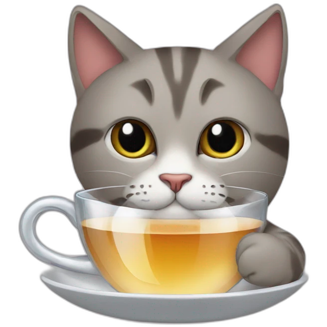 cat-drink-tea emoji