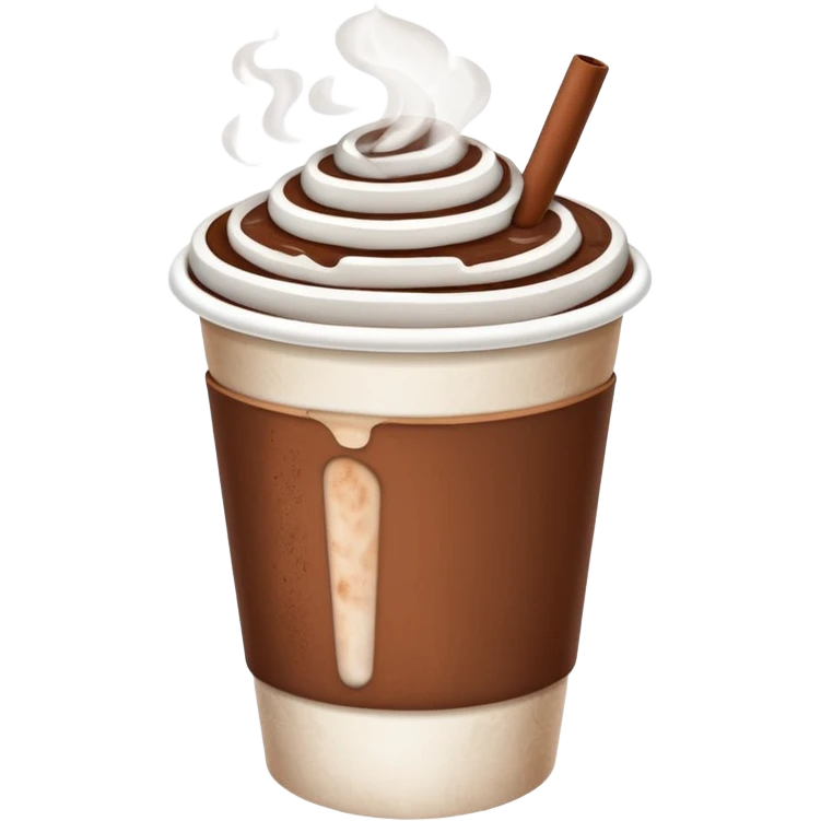 paper cup with hot chocolate emoji