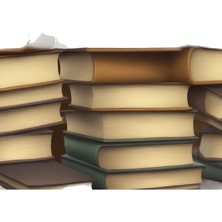 neutral stack of books emoji