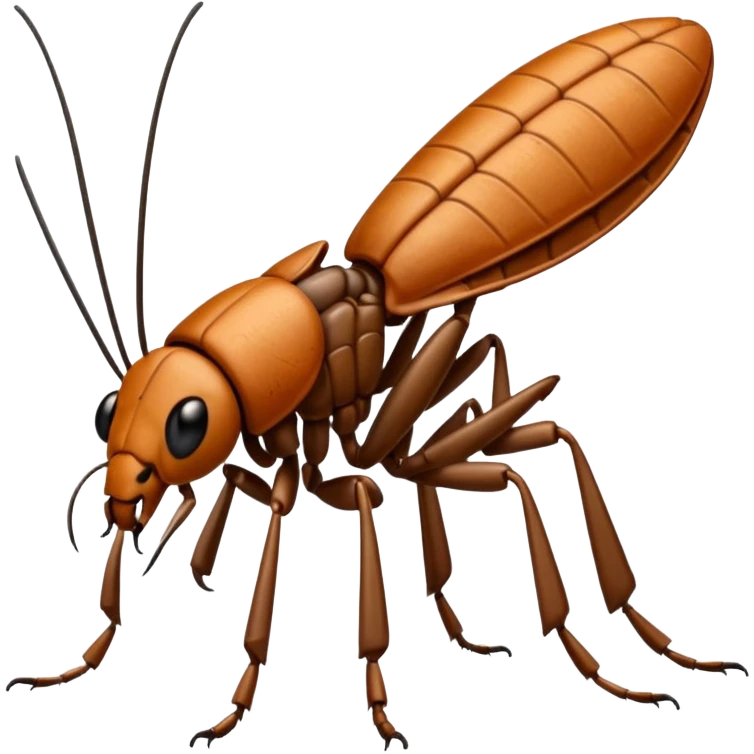 cucaracha sentada en silla de escritorio emoji