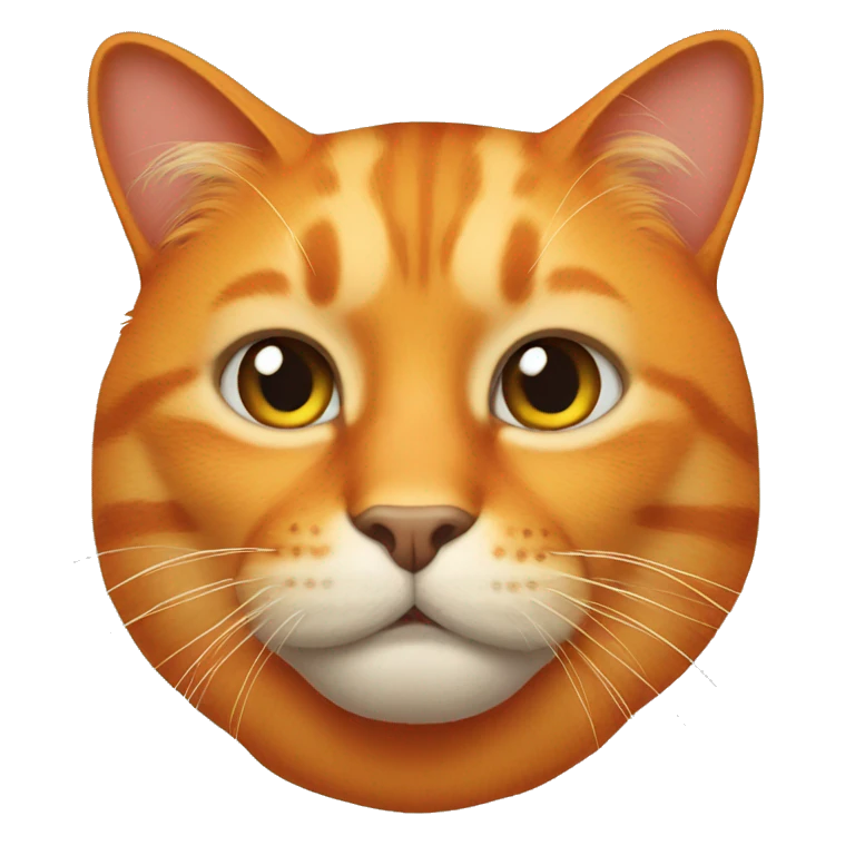 Big orange cat  emoji