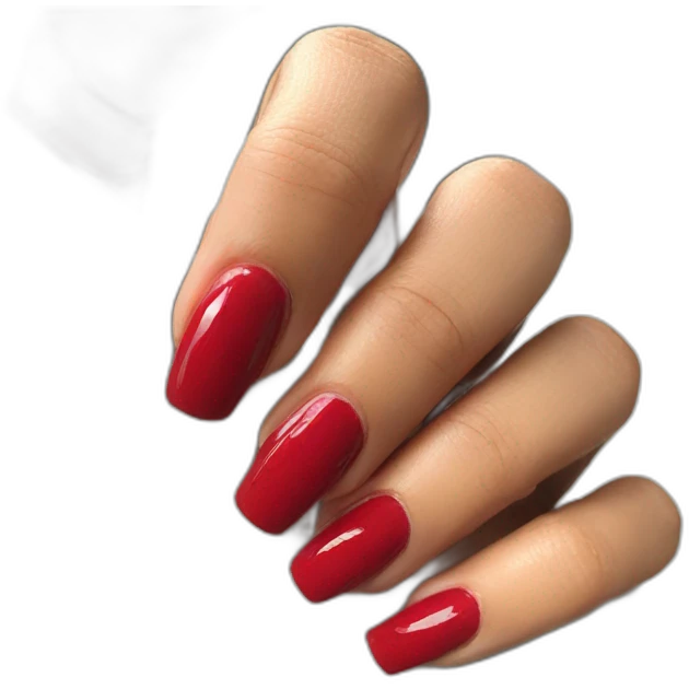 Red manicure nails emoji