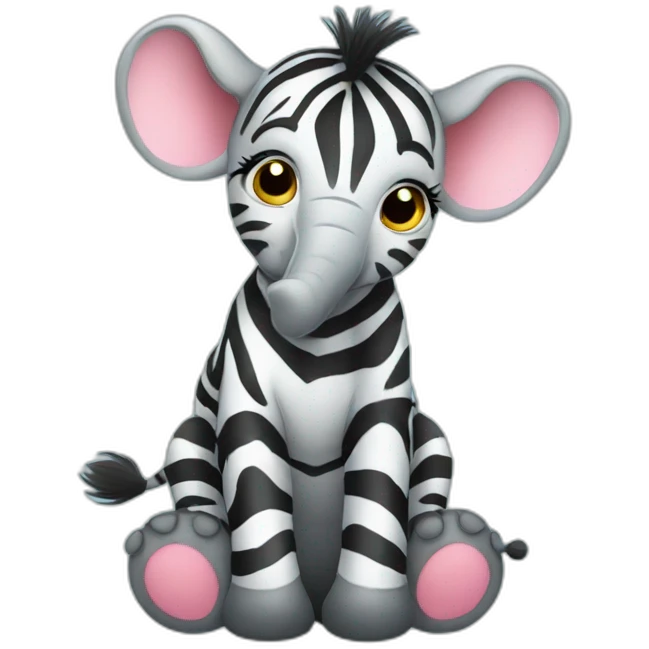 zebra-giraffes-baby elephant emoji
