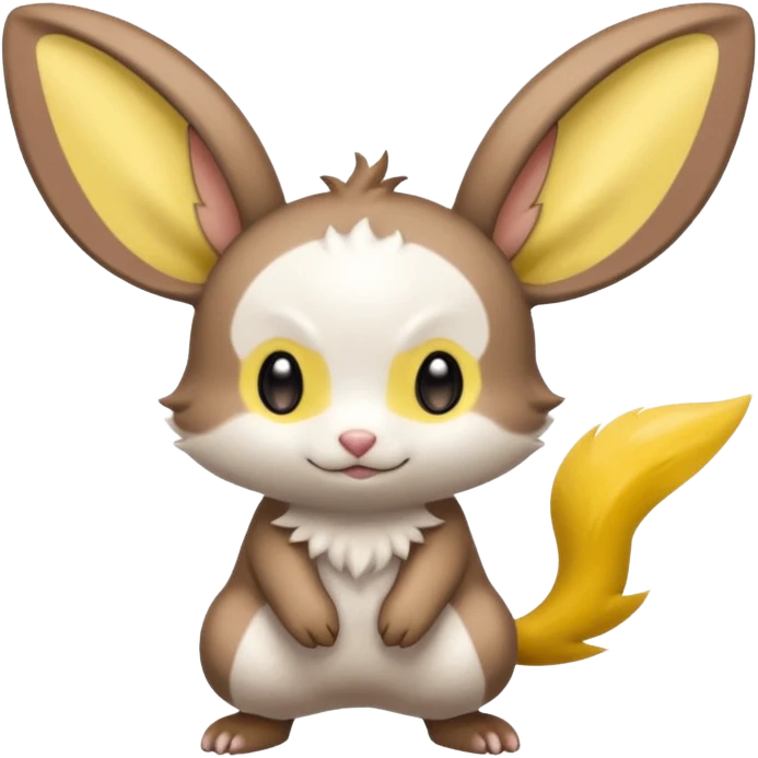 Tropical Exotic Minccino-Emolga-fusion  emoji