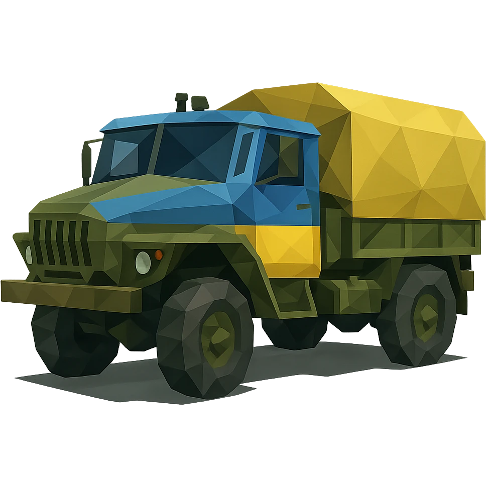 Ukrainian military transport emoji
