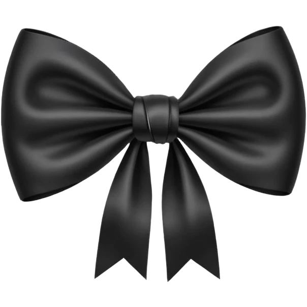 Black bow emoji