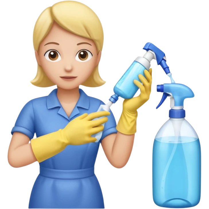 Cleaning the bathroom emoji