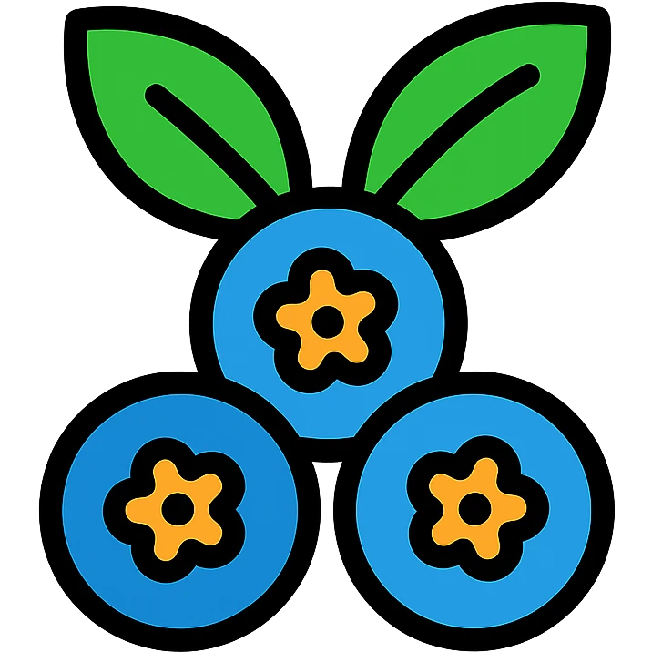 lineal color icon of berries emoji