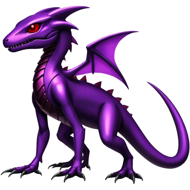 Shiny Gothic Edgy epic Salandit-Genesect-Miraidon-Fakémon-hybrid-creature (full body)  emoji