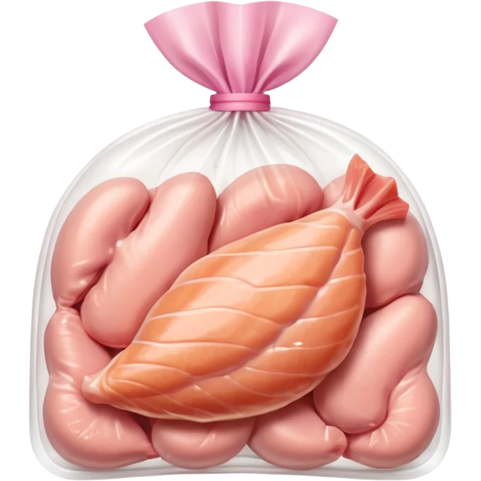 Raw chicken breasts in the package emoji