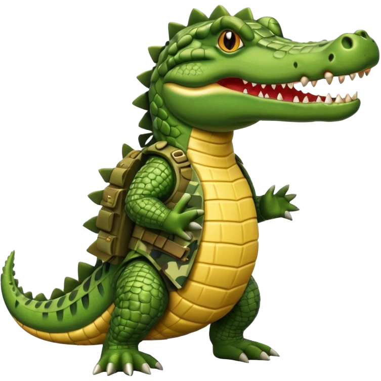 Crocodile bombardier emoji