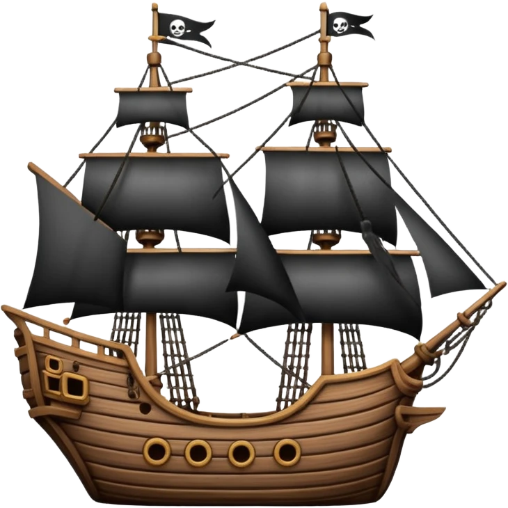 pirate ship for penguins emoji