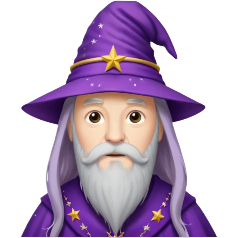 dumbledore wear purple magic hat emoji