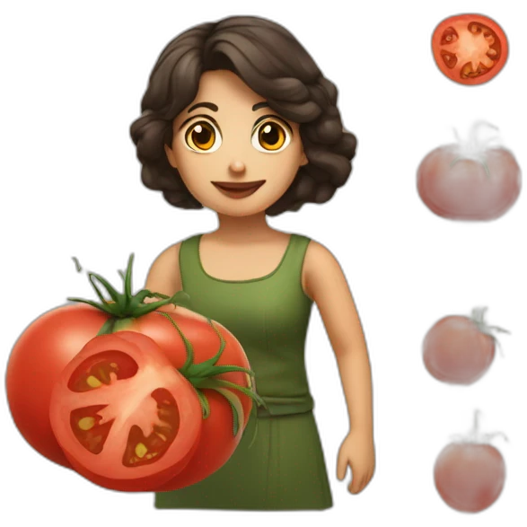 Malysheva Elena and tomato emoji