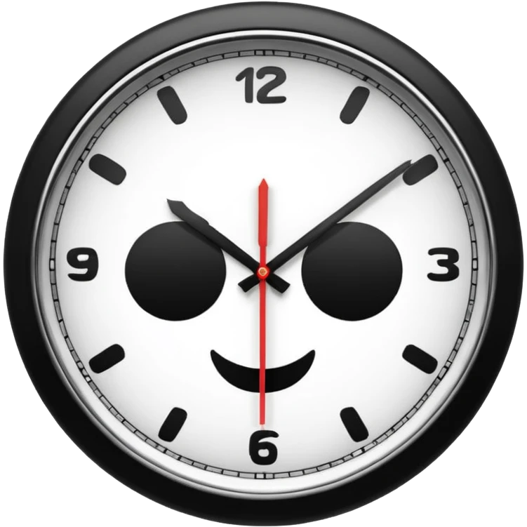 analog clock emoji