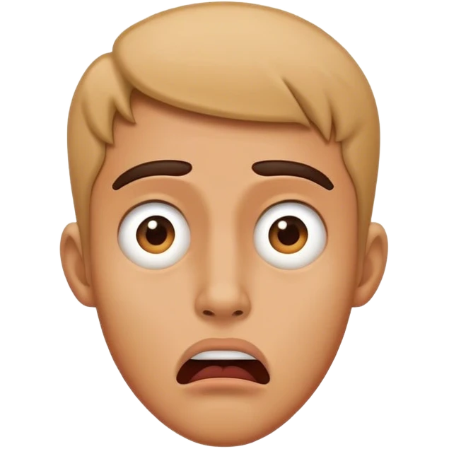 confused face with jaw dropped emoji