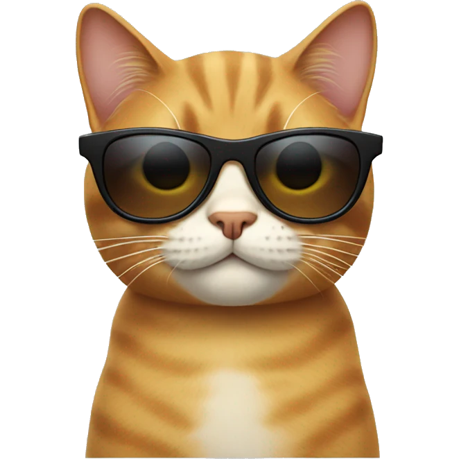 Cat with sunglasses emoji