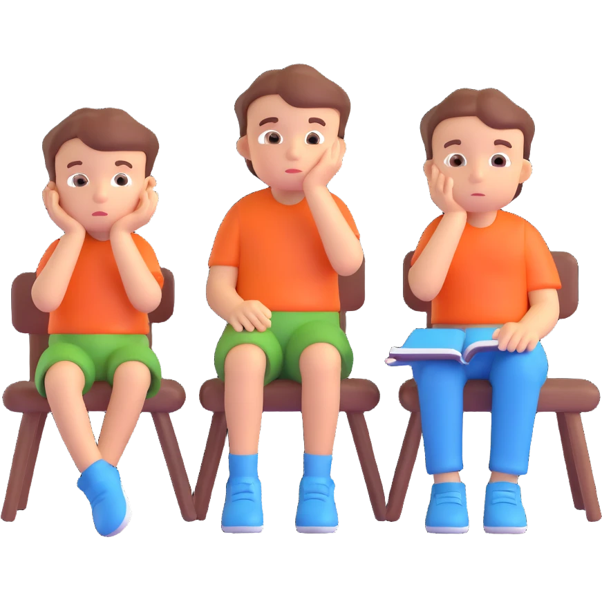 happy single thinking children emoji