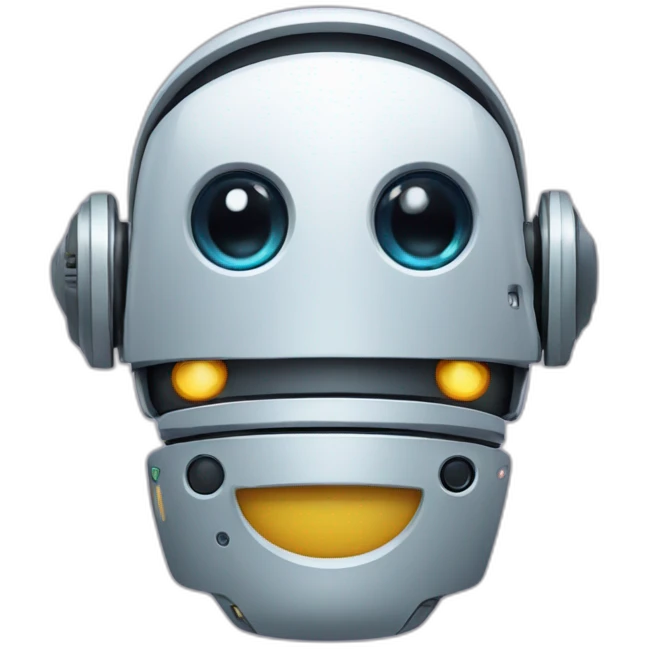 robot met verschillende oorringen emoji