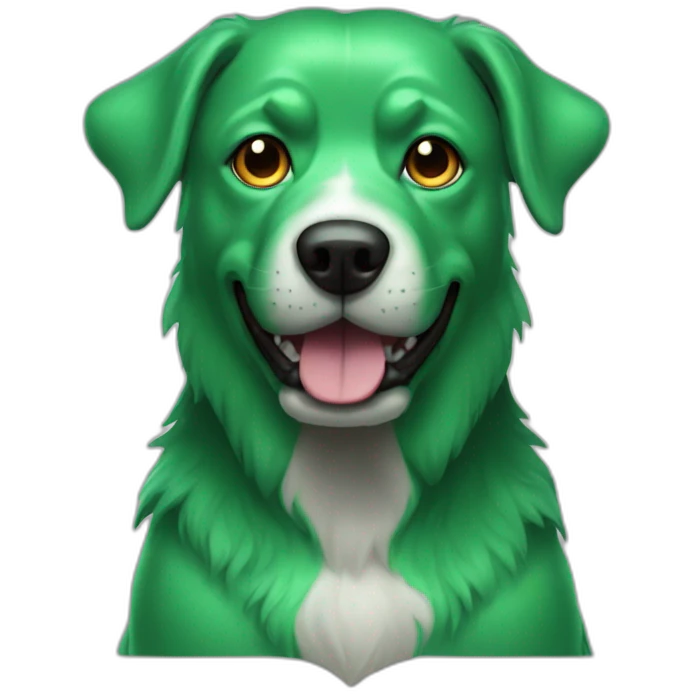 monster dog green emoji