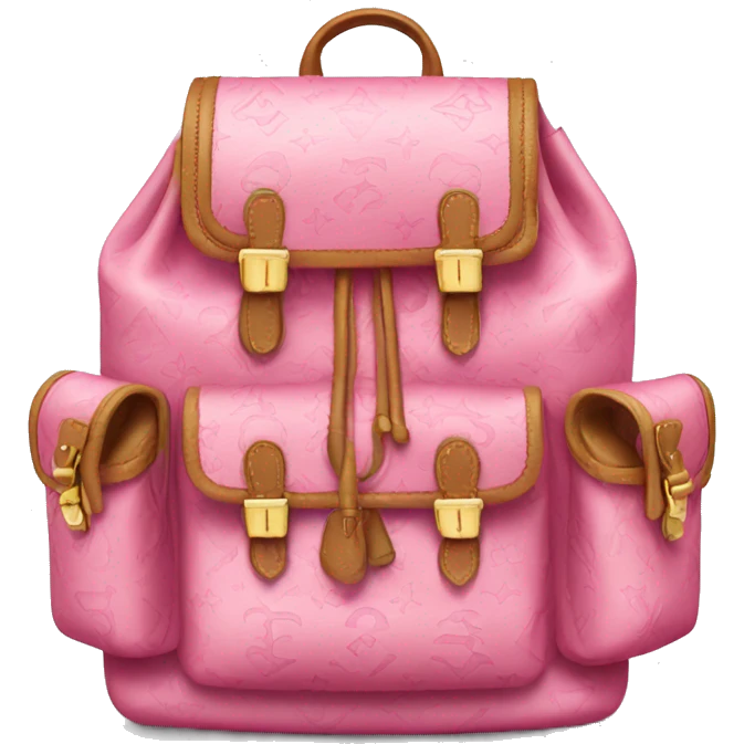 Pink LV backpack emoji