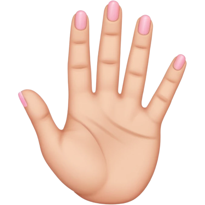 Hand with all fingers down accept the middle and ring finger emoji