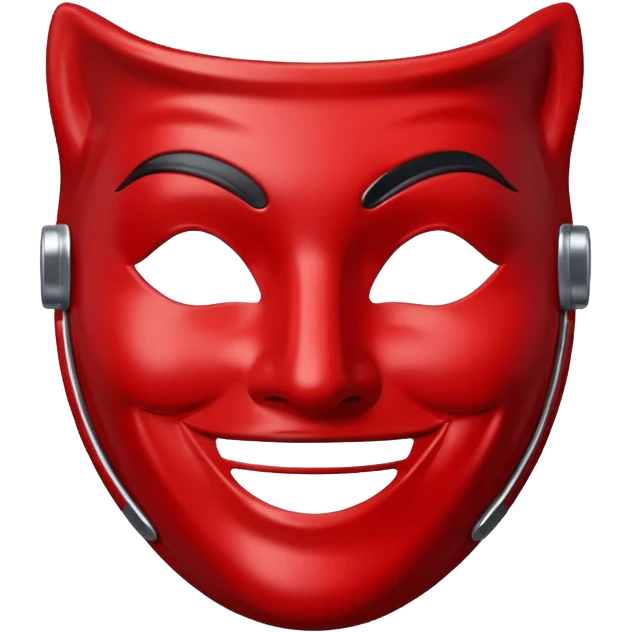 mask smile red emoji