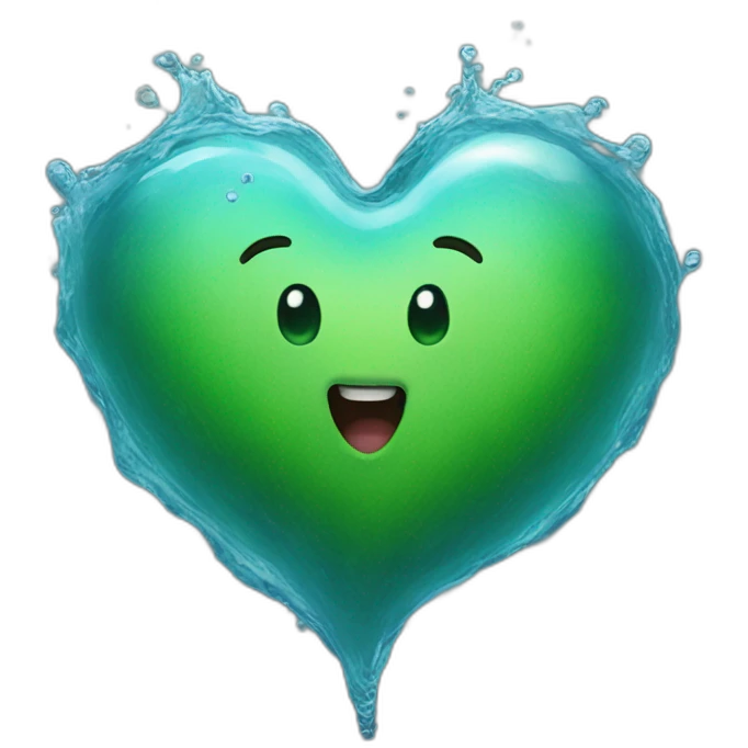 heart in water emoji